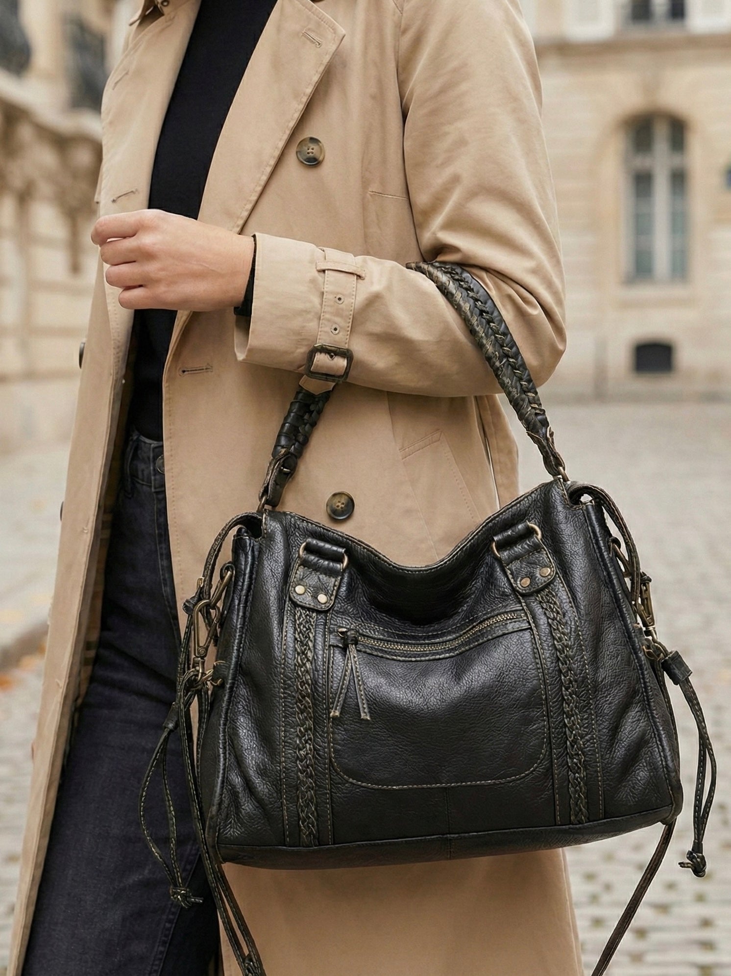 Arabell | Bolso Tote Estructurado Estilo Vintage