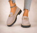 Romina — Mocasines de malla transpirable con suela gruesa