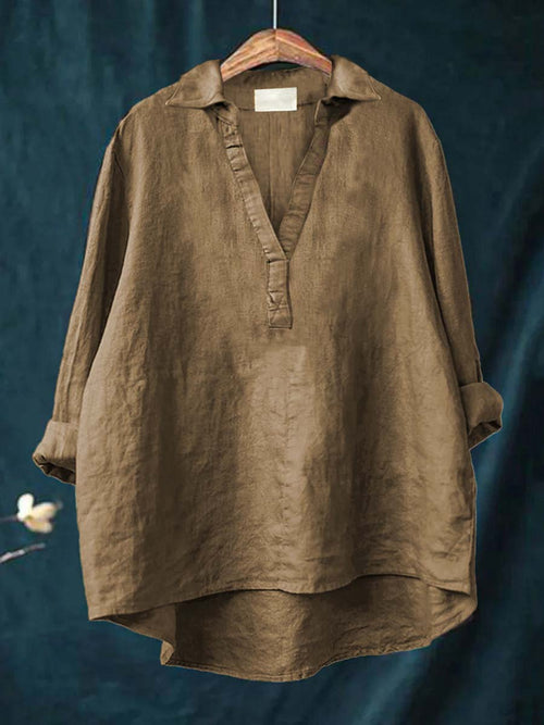 Andrea | Elegante Blusa de Verano de Lino