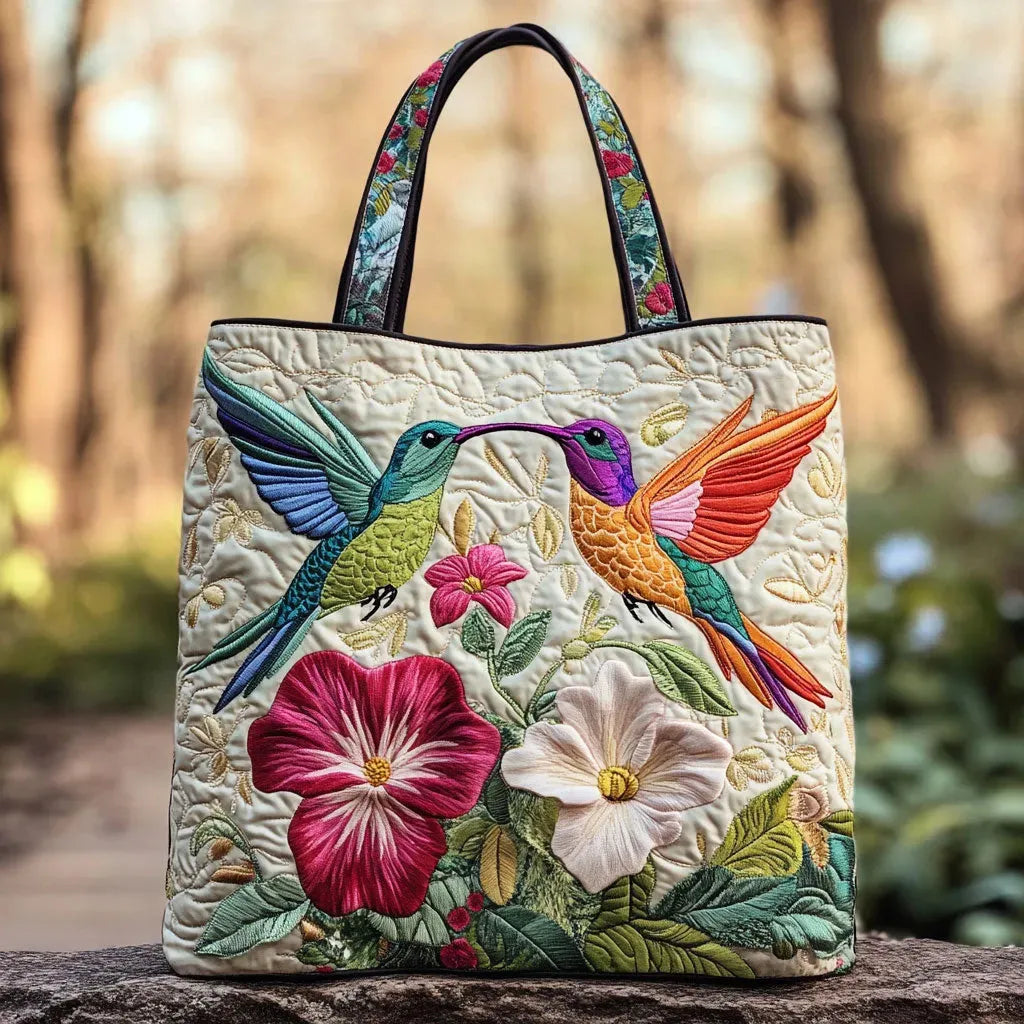 Bolso Artesanal Colibrí en Pareja