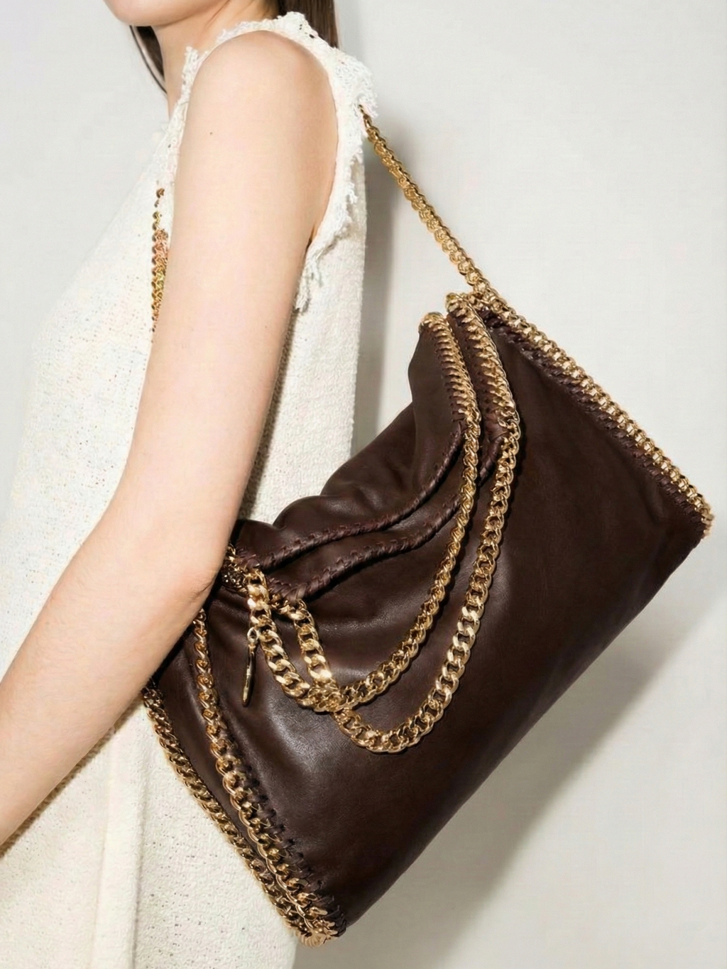 Skyla | Bolso Tote de Cadena en Cuero Sintético