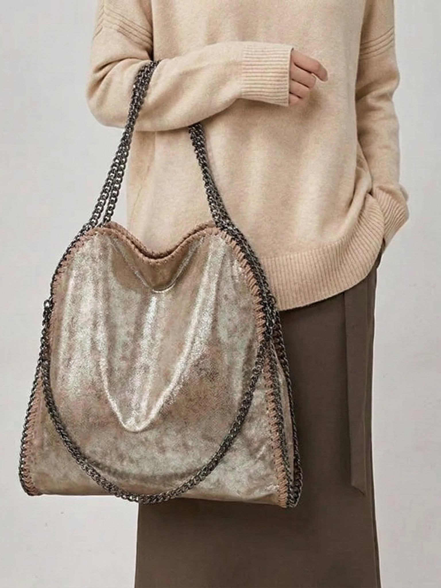 Skyla | Bolso Tote de Cadena en Cuero Sintético