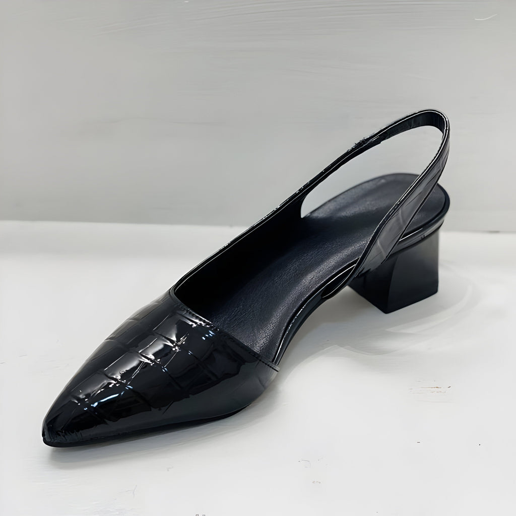 María | Tacones Cómodos de Piel Sintética