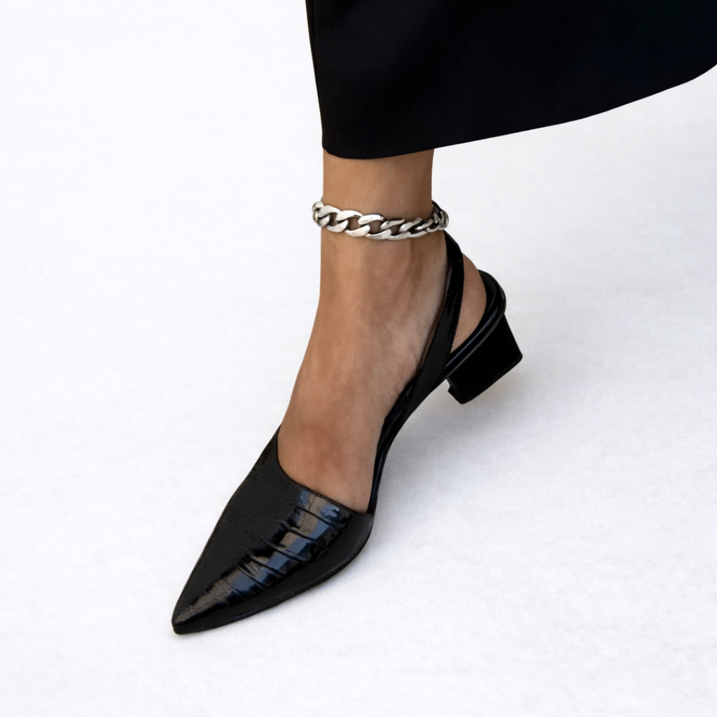 María | Tacones Cómodos de Piel Sintética