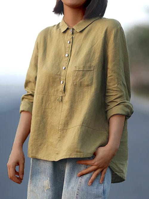 Elvie | Blusa Linne Elegante para el Verano