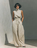 Lazio | Conjunto minimalista de blusa sin mangas