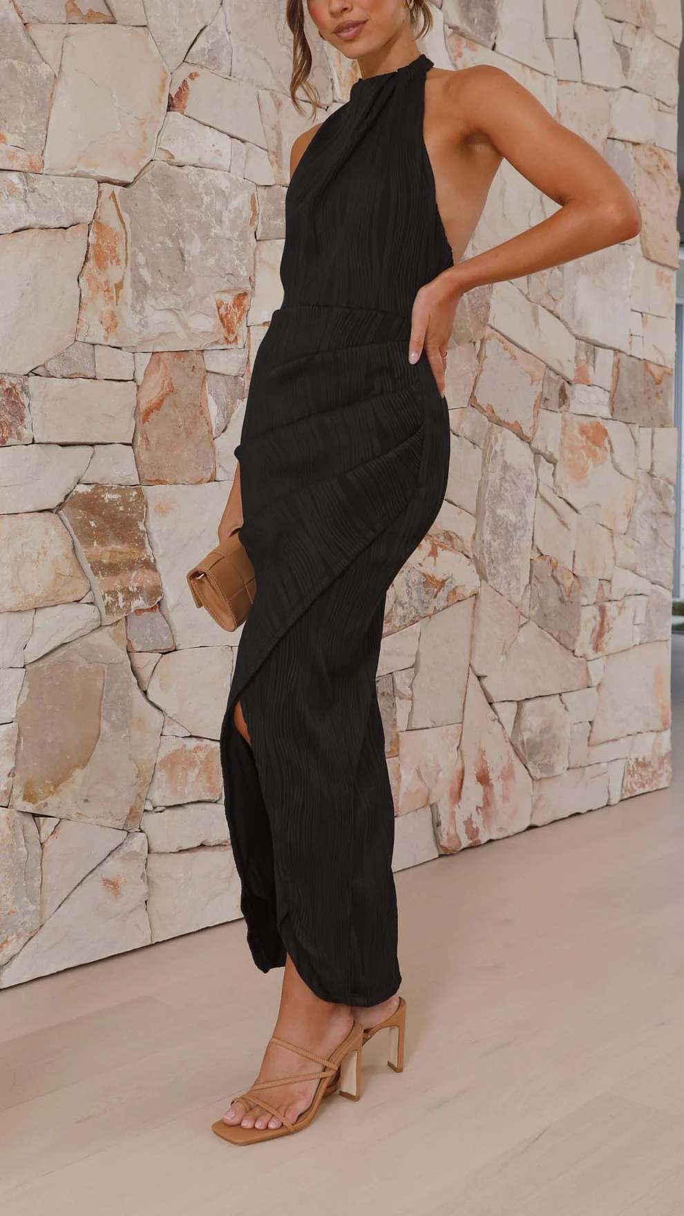 Aitana | Vestido plisado sofísticado