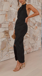 Aitana | Vestido plisado sofísticado