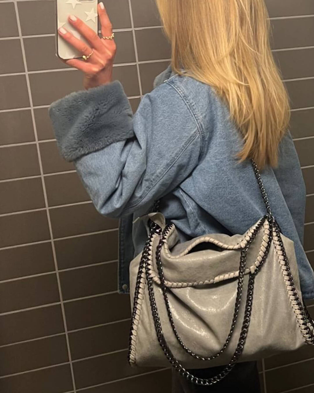 Skyla | Bolso Tote de Cadena en Cuero Sintético