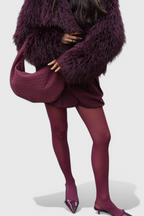 Lila Bolso Mediano Woven con Detalle de Nudo